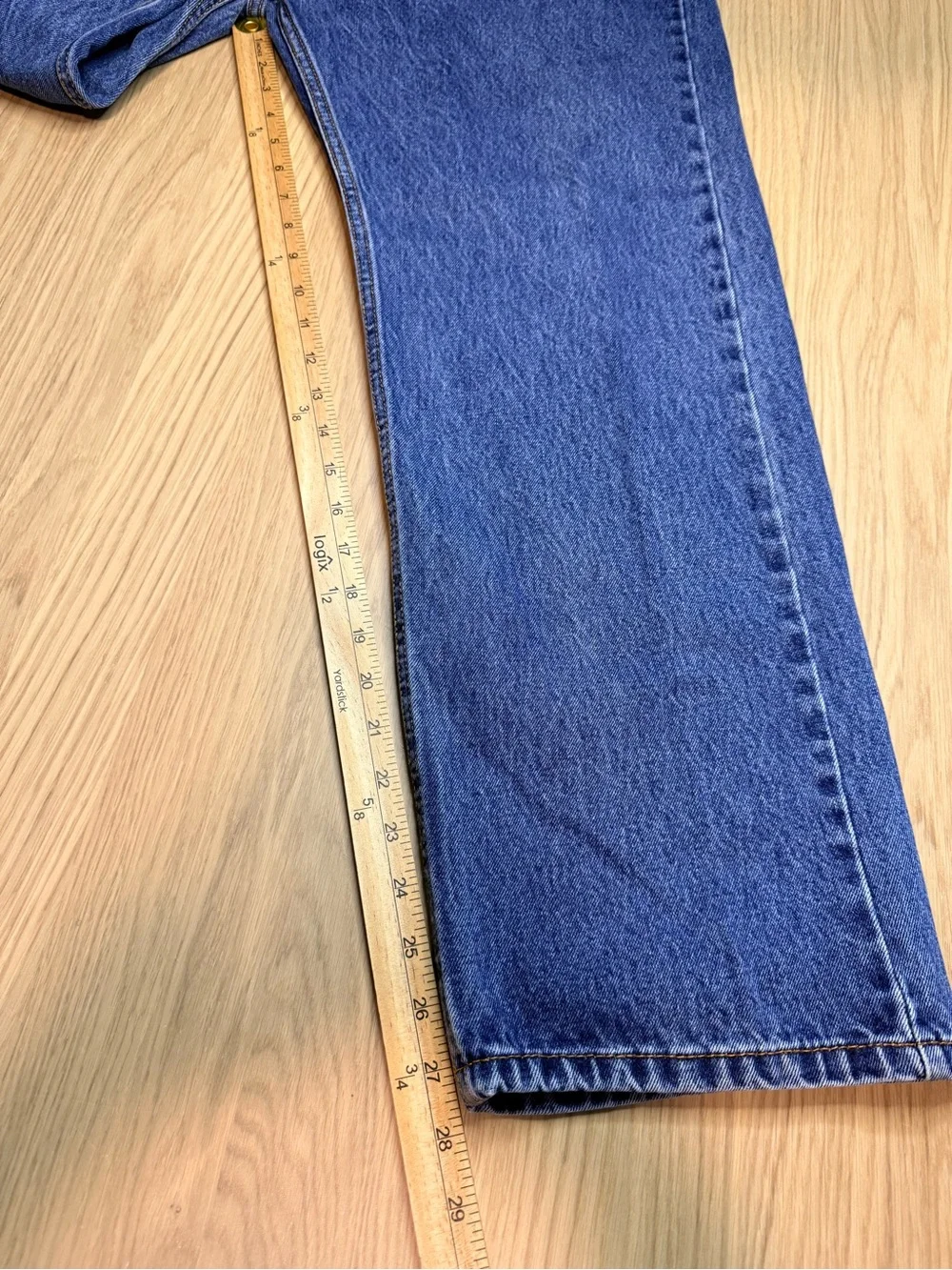 LEVIS Men’s 505 Denim Straight Jeans 100% Cotton Size 42X30